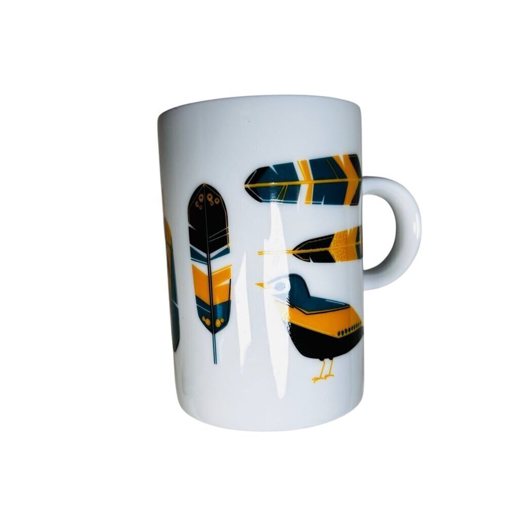 2/$30 Feather Bird Mug Danica 14 oz. Coffee Tea Kitchen Drinkware